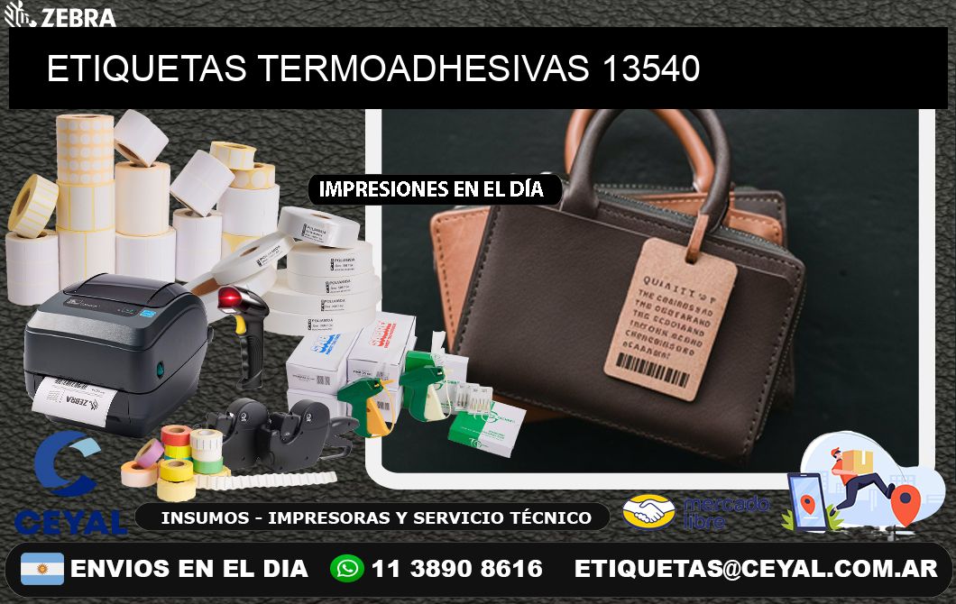 ETIQUETAS TERMOADHESIVAS 13540