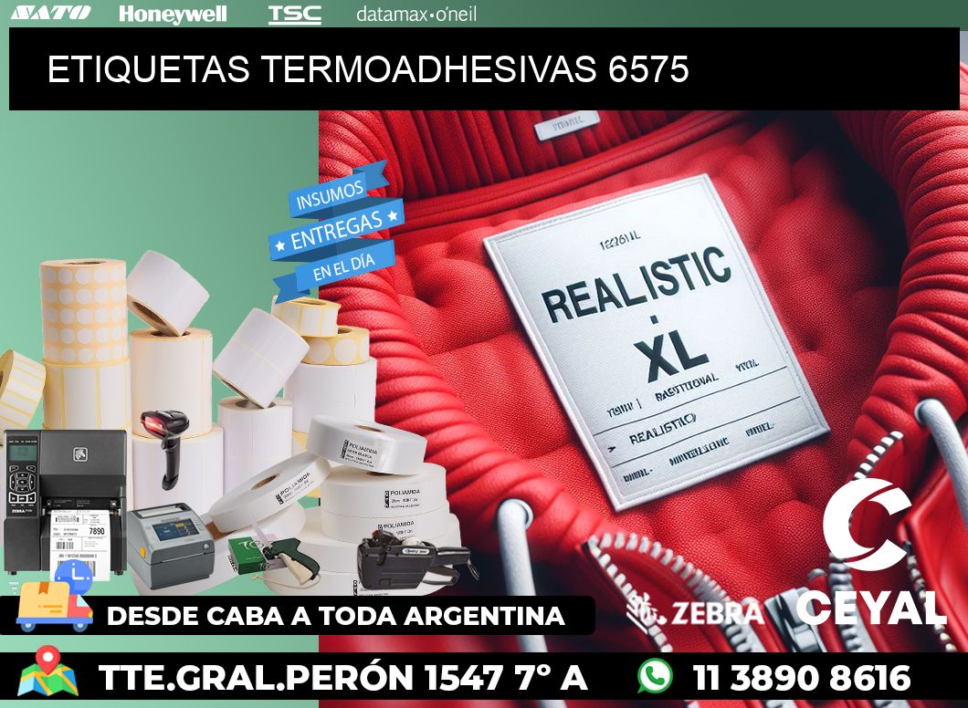 ETIQUETAS TERMOADHESIVAS 6575