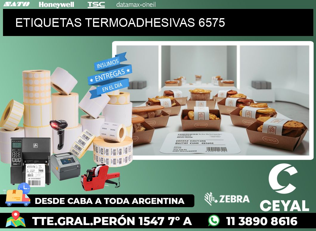 ETIQUETAS TERMOADHESIVAS 6575