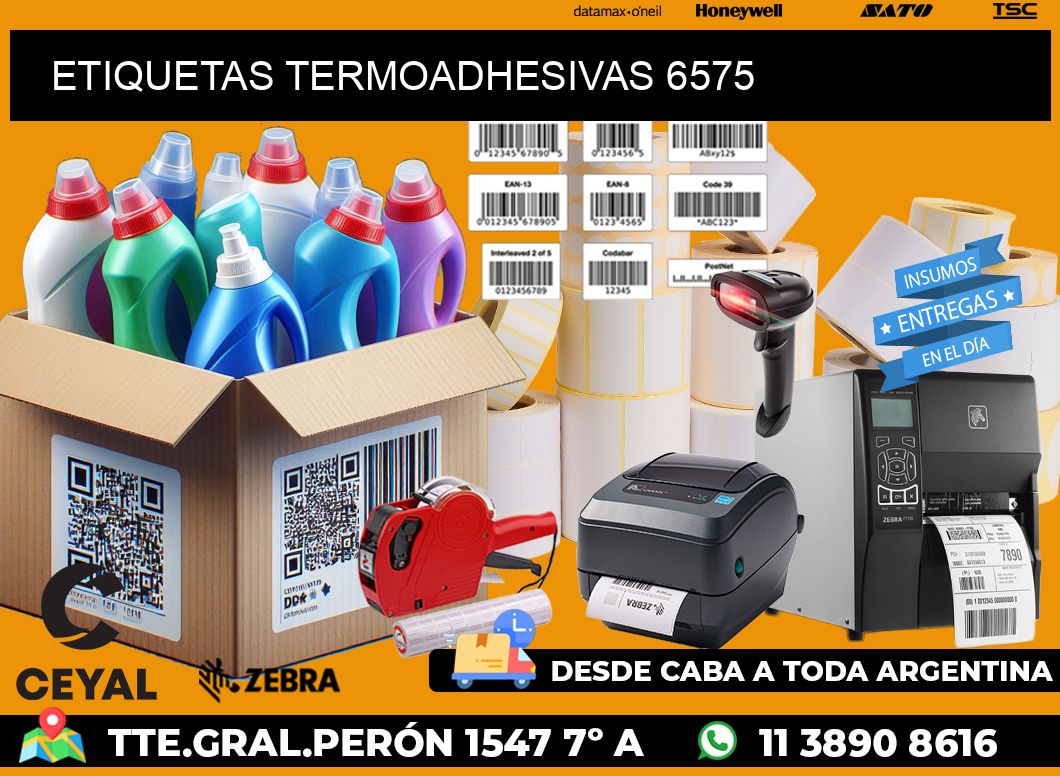 ETIQUETAS TERMOADHESIVAS 6575