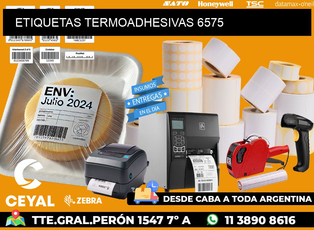 ETIQUETAS TERMOADHESIVAS 6575