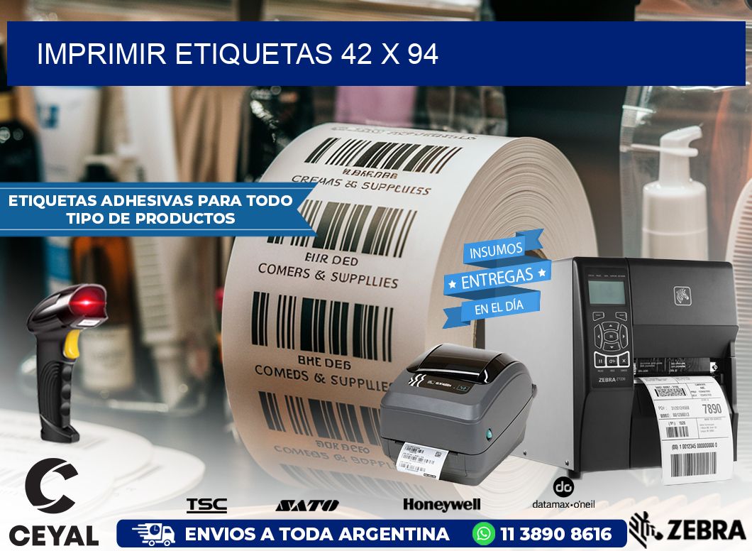 IMPRIMIR ETIQUETAS 42 x 94