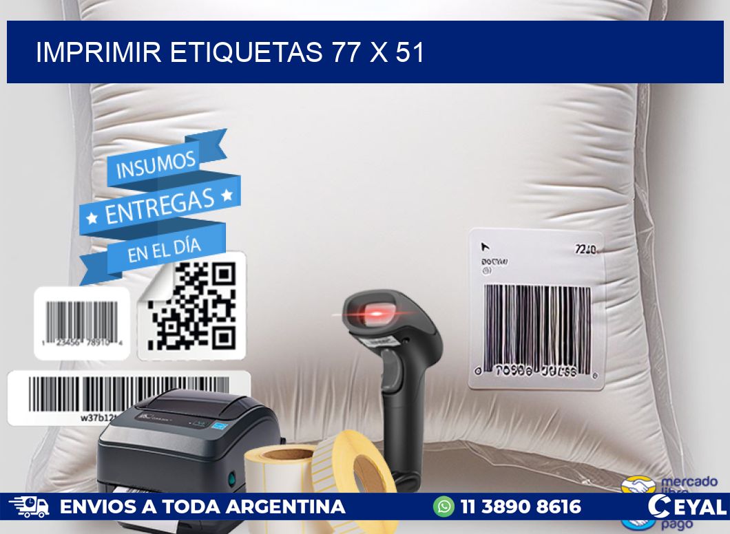 IMPRIMIR ETIQUETAS 77 x 51