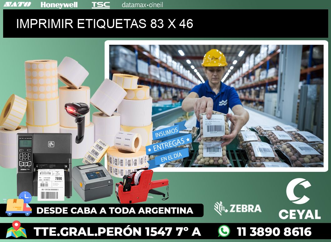 IMPRIMIR ETIQUETAS 83 x 46