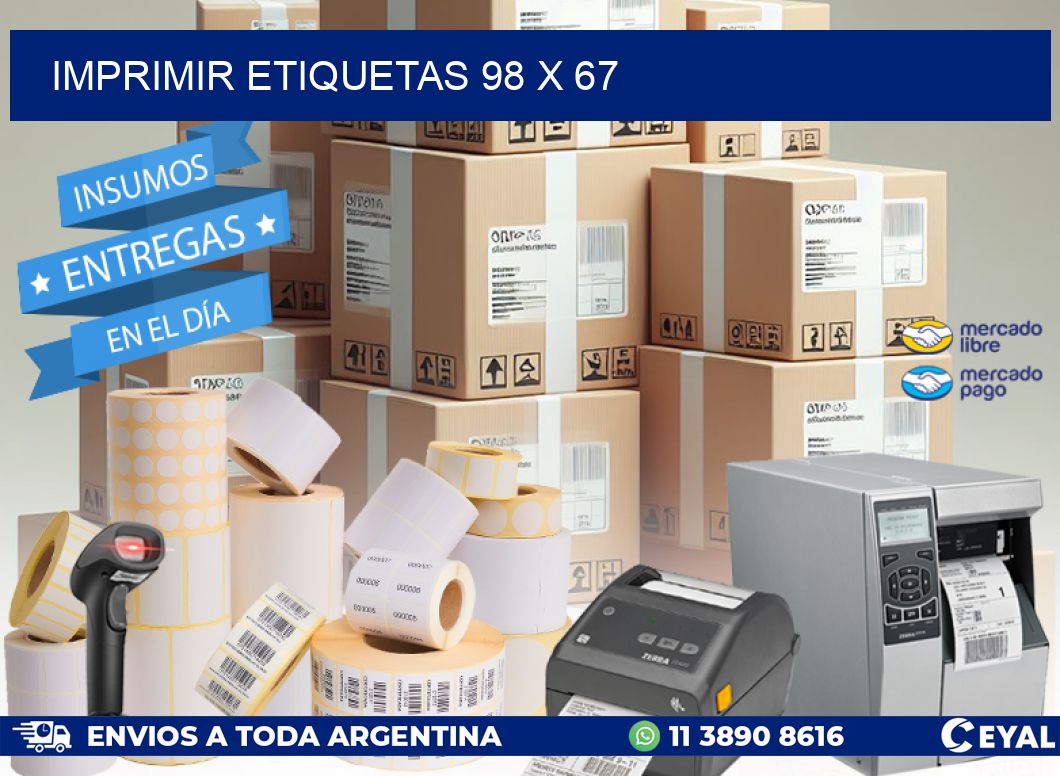 IMPRIMIR ETIQUETAS 98 x 67