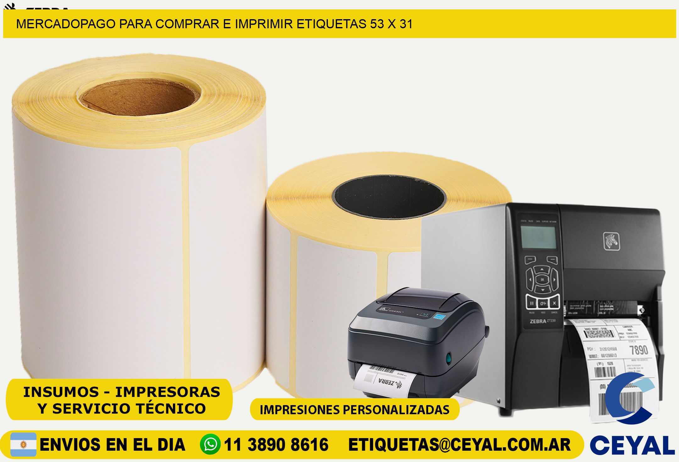 MERCADOPAGO PARA COMPRAR E IMPRIMIR ETIQUETAS 53 x 31