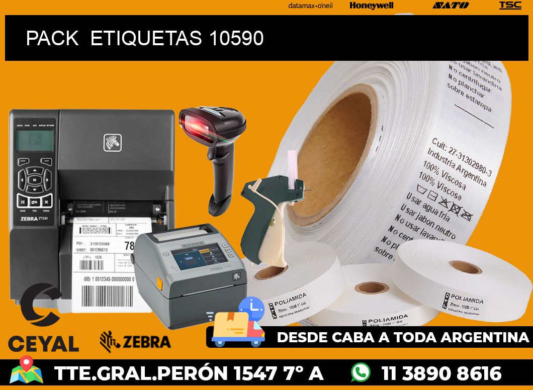 PACK  ETIQUETAS 10590