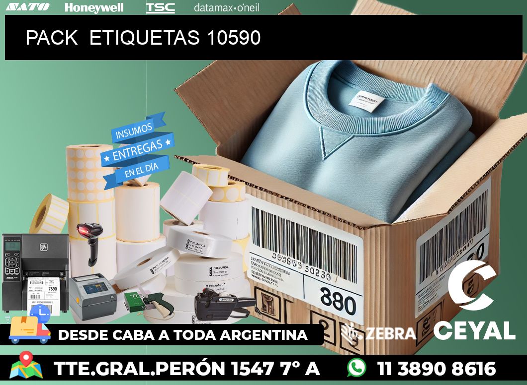 PACK  ETIQUETAS 10590