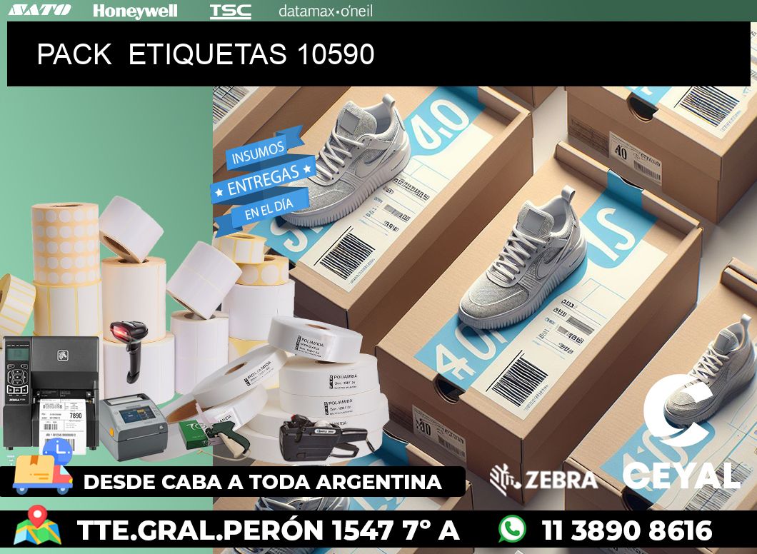 PACK  ETIQUETAS 10590