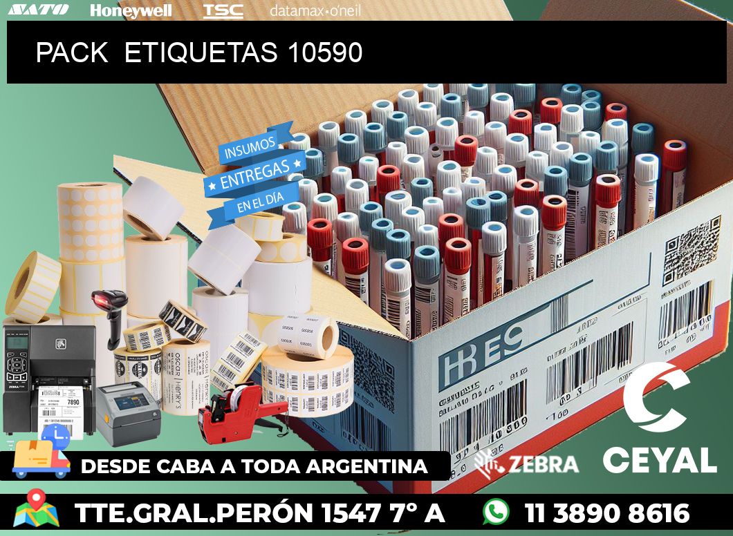 PACK  ETIQUETAS 10590