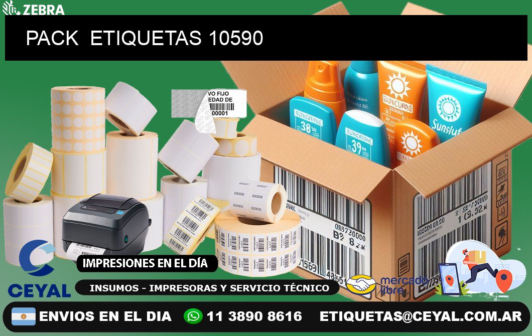 PACK  ETIQUETAS 10590