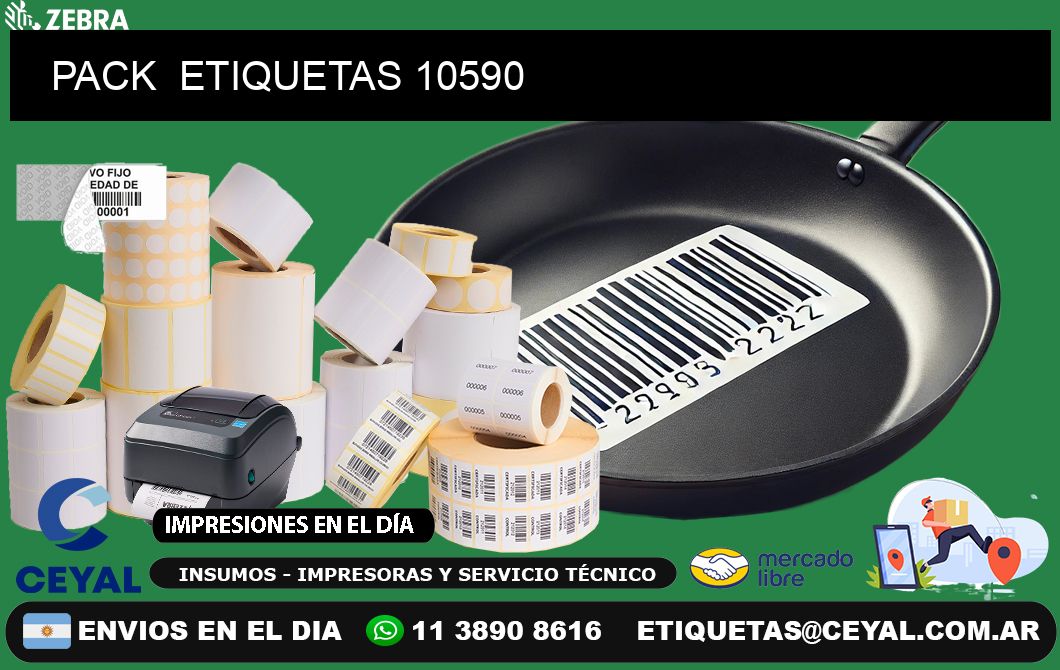 PACK  ETIQUETAS 10590