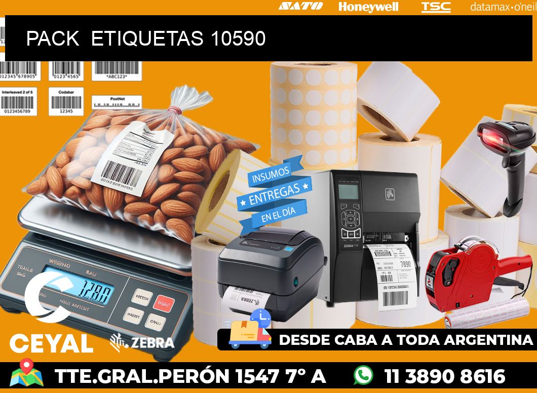 PACK  ETIQUETAS 10590