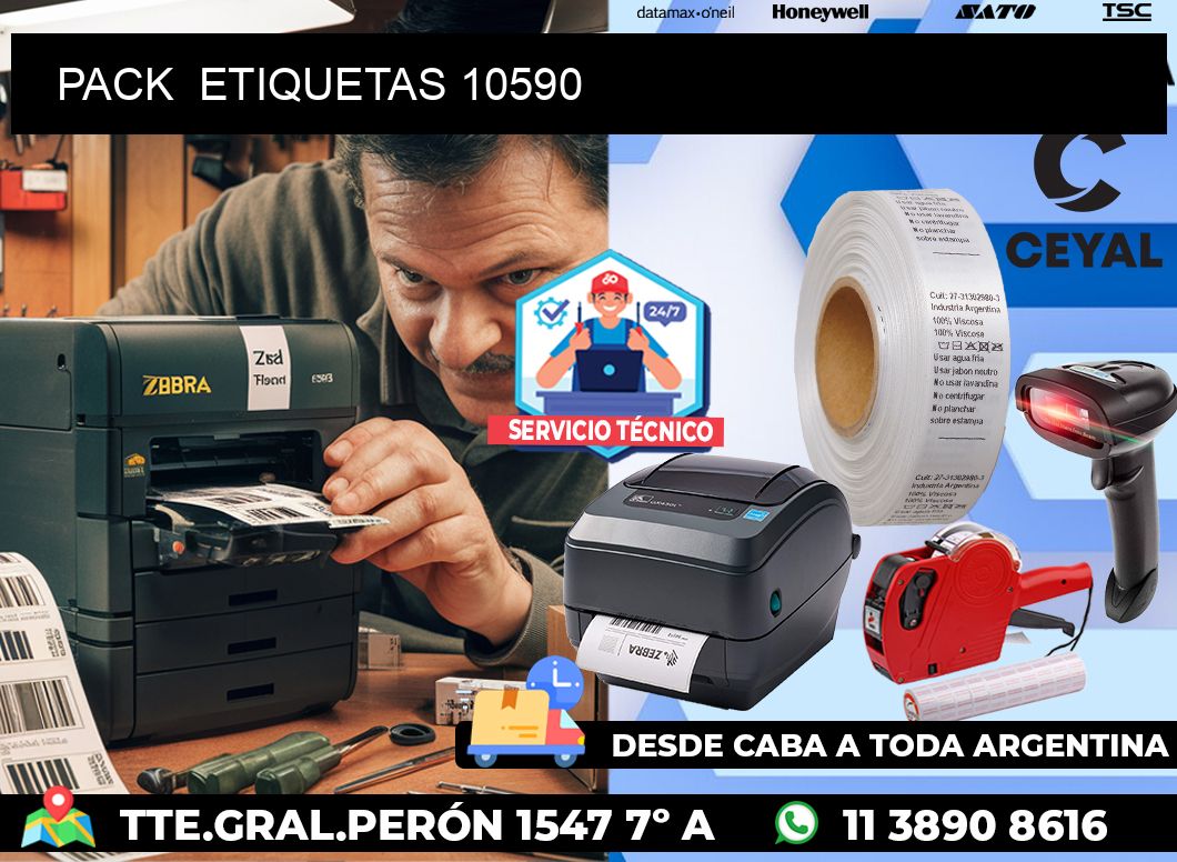 PACK  ETIQUETAS 10590