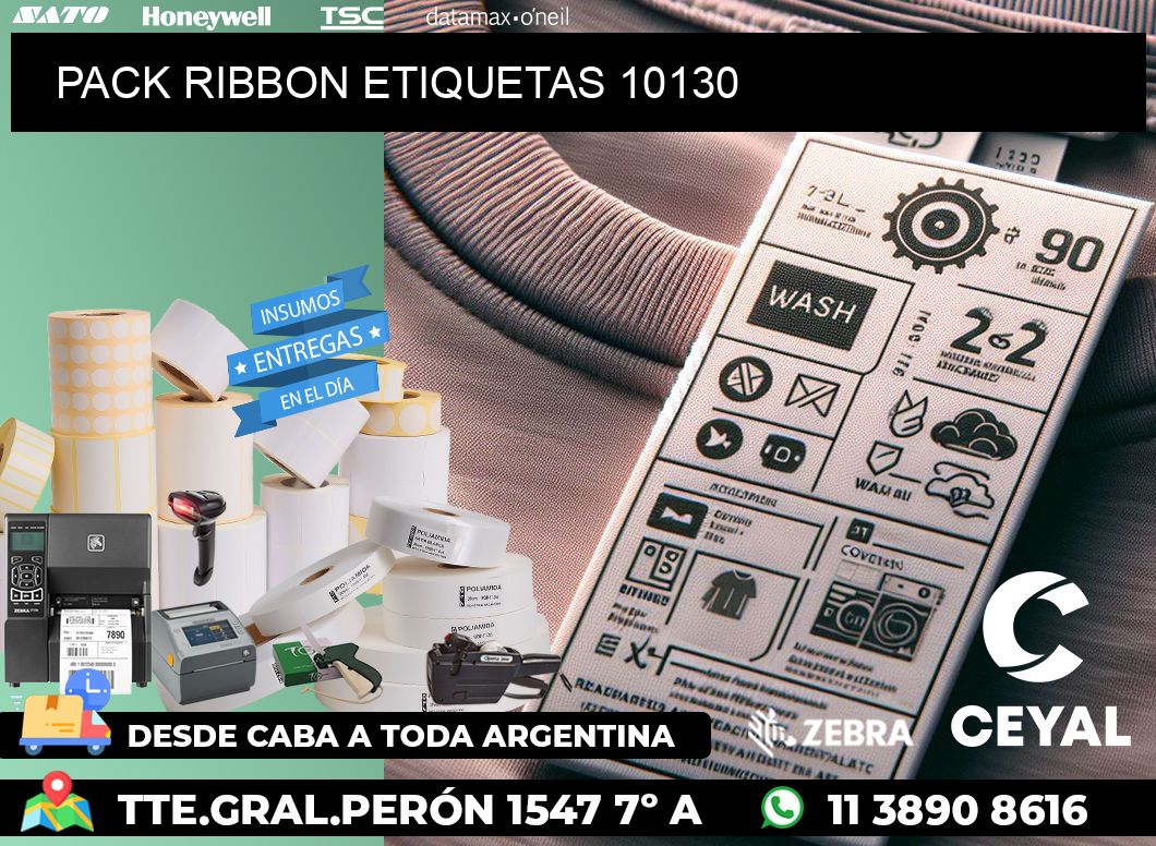 PACK RIBBON ETIQUETAS 10130