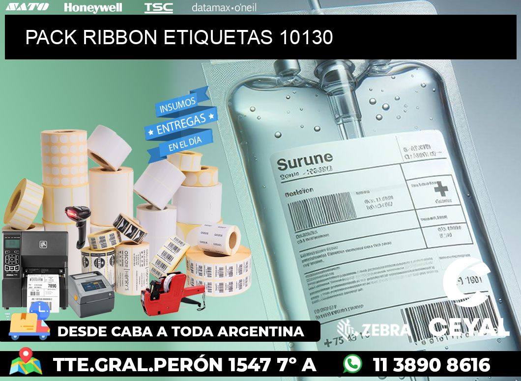 PACK RIBBON ETIQUETAS 10130