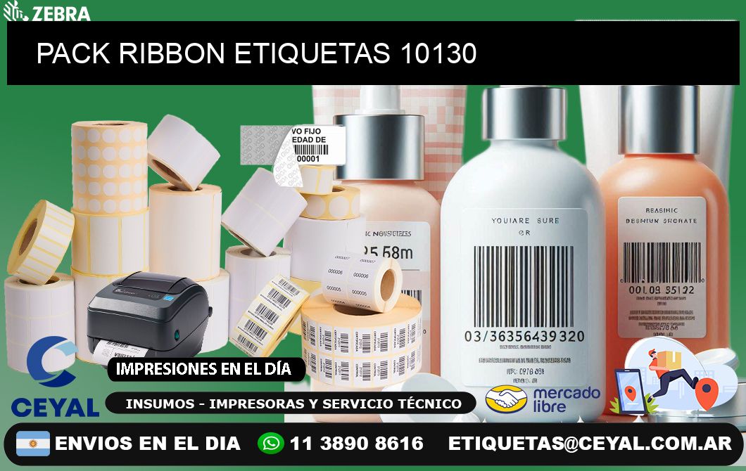 PACK RIBBON ETIQUETAS 10130