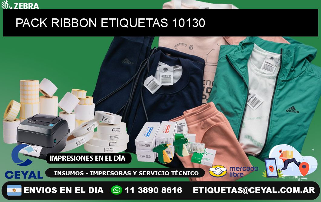 PACK RIBBON ETIQUETAS 10130