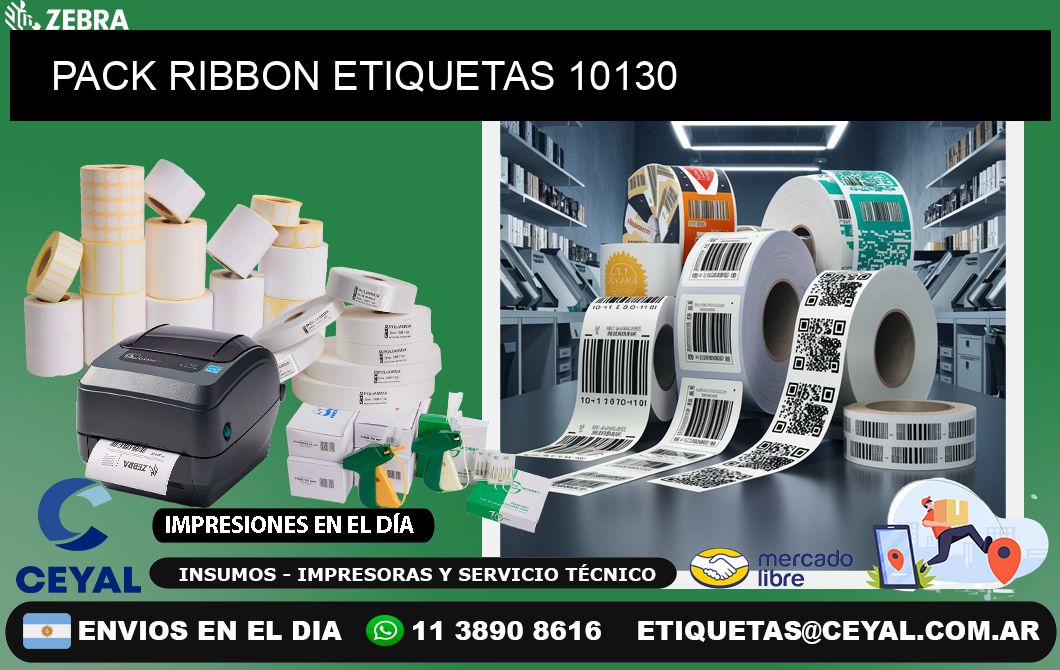 PACK RIBBON ETIQUETAS 10130