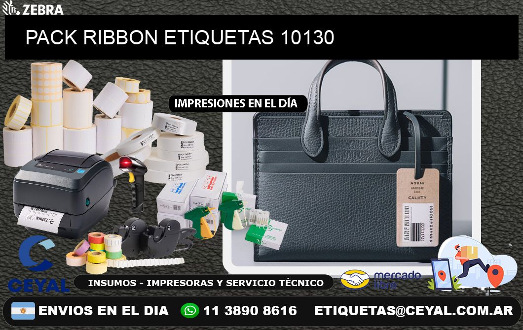 PACK RIBBON ETIQUETAS 10130