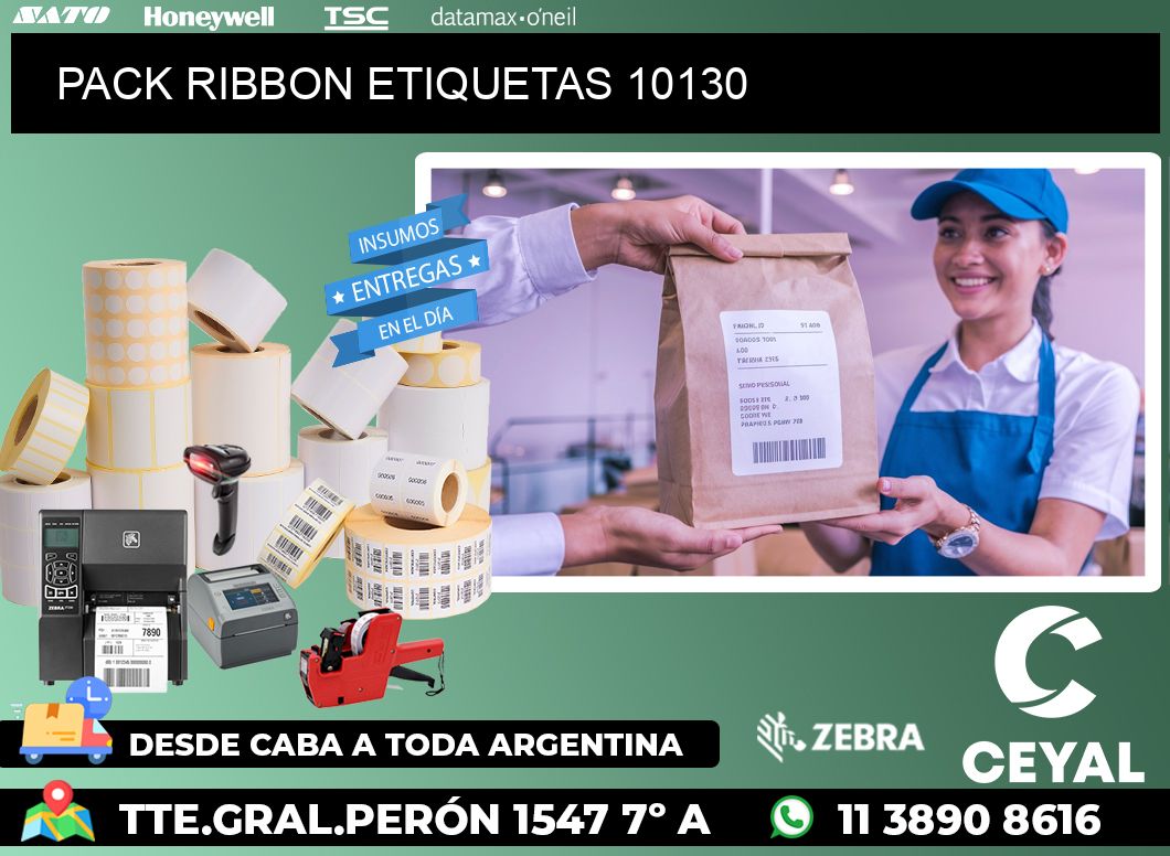 PACK RIBBON ETIQUETAS 10130