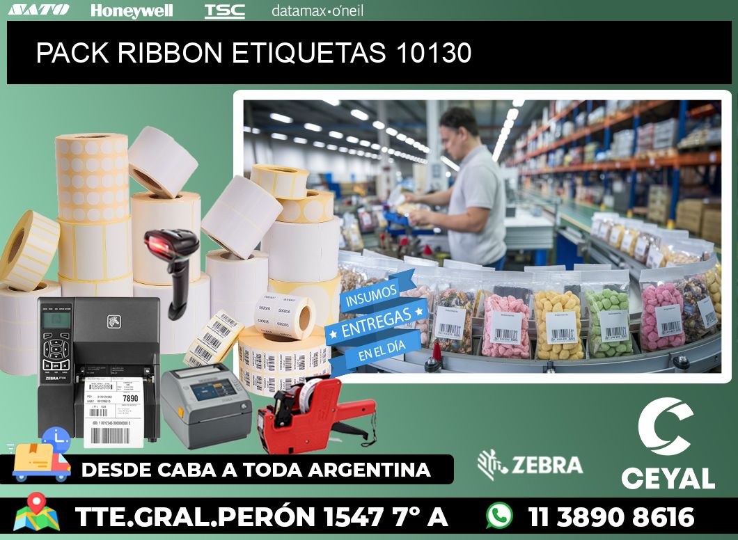 PACK RIBBON ETIQUETAS 10130