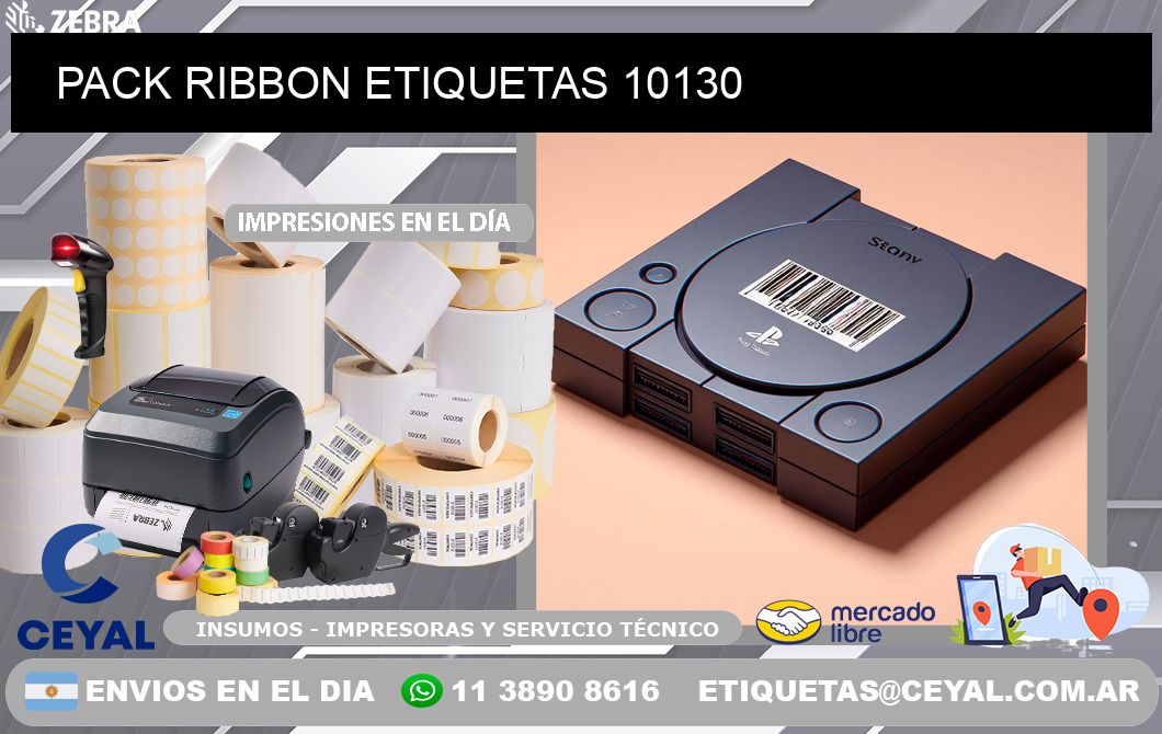 PACK RIBBON ETIQUETAS 10130