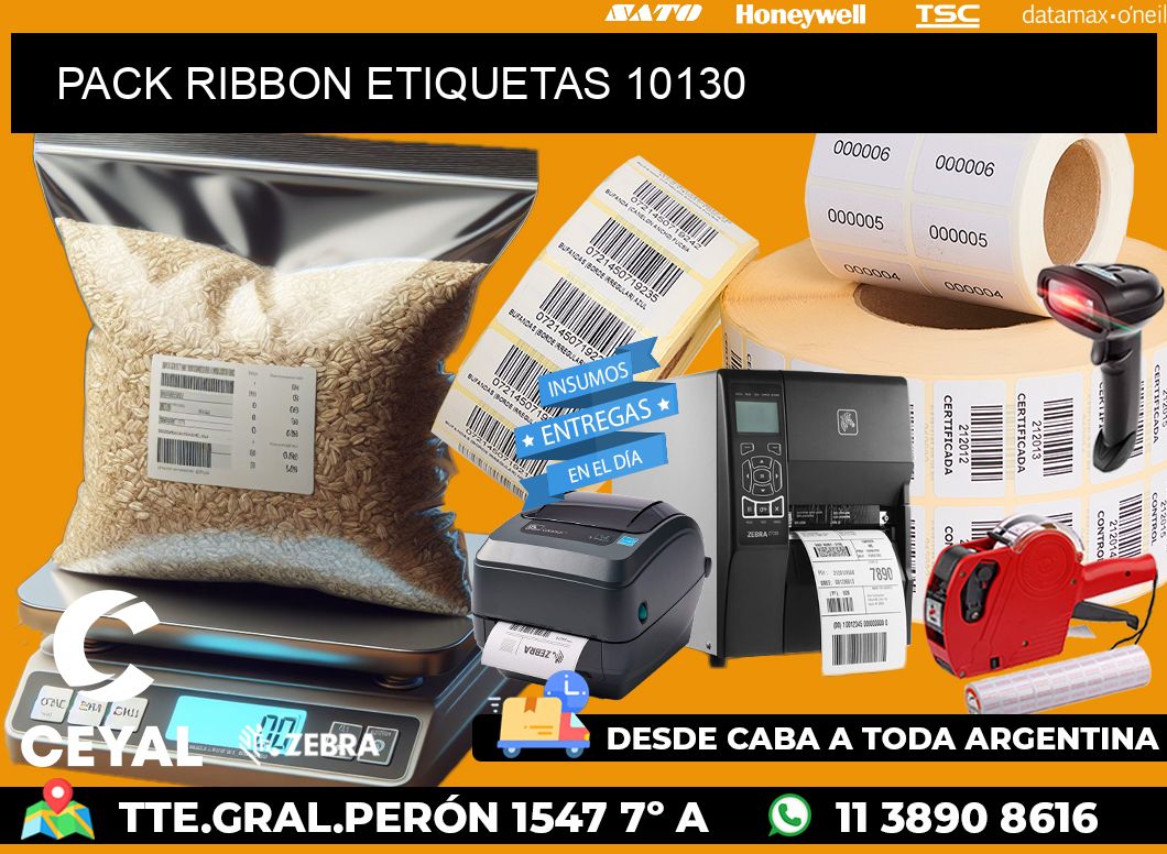 PACK RIBBON ETIQUETAS 10130