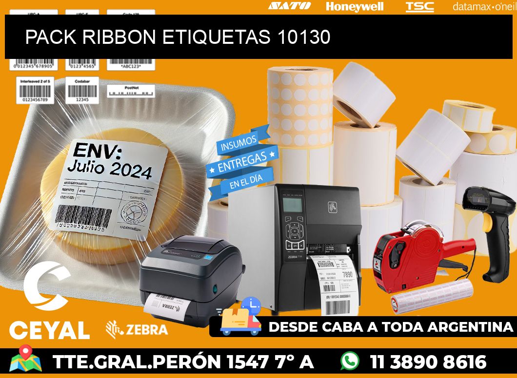 PACK RIBBON ETIQUETAS 10130