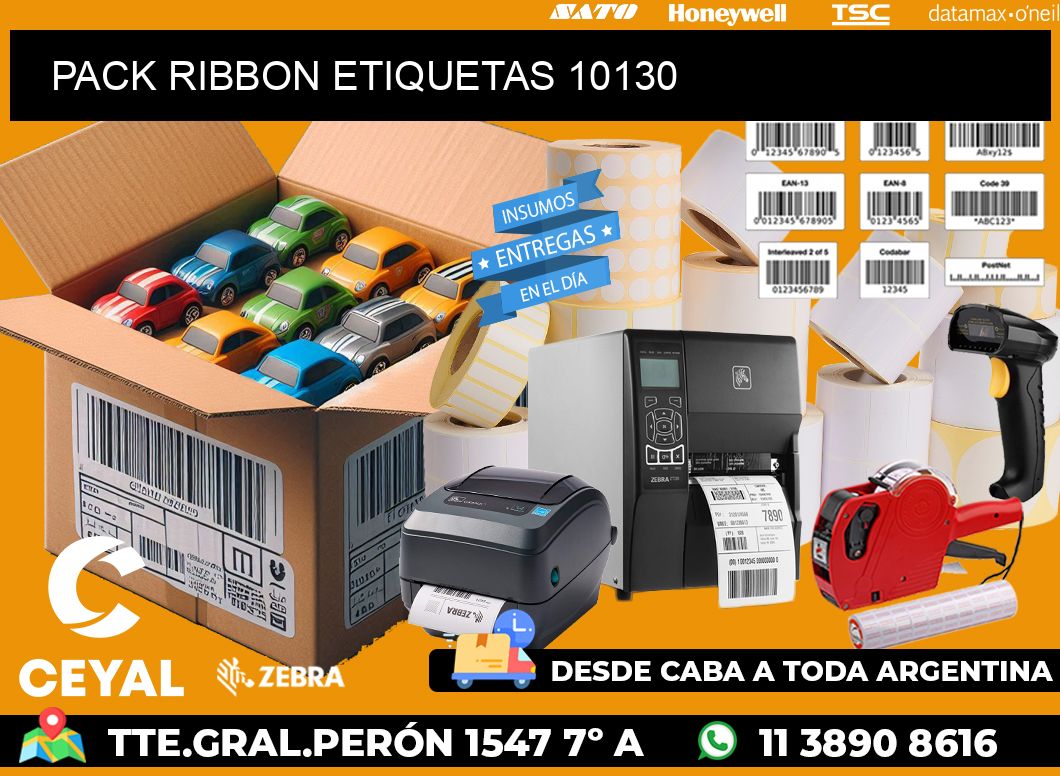 PACK RIBBON ETIQUETAS 10130