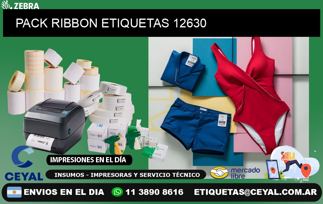 PACK RIBBON ETIQUETAS 12630