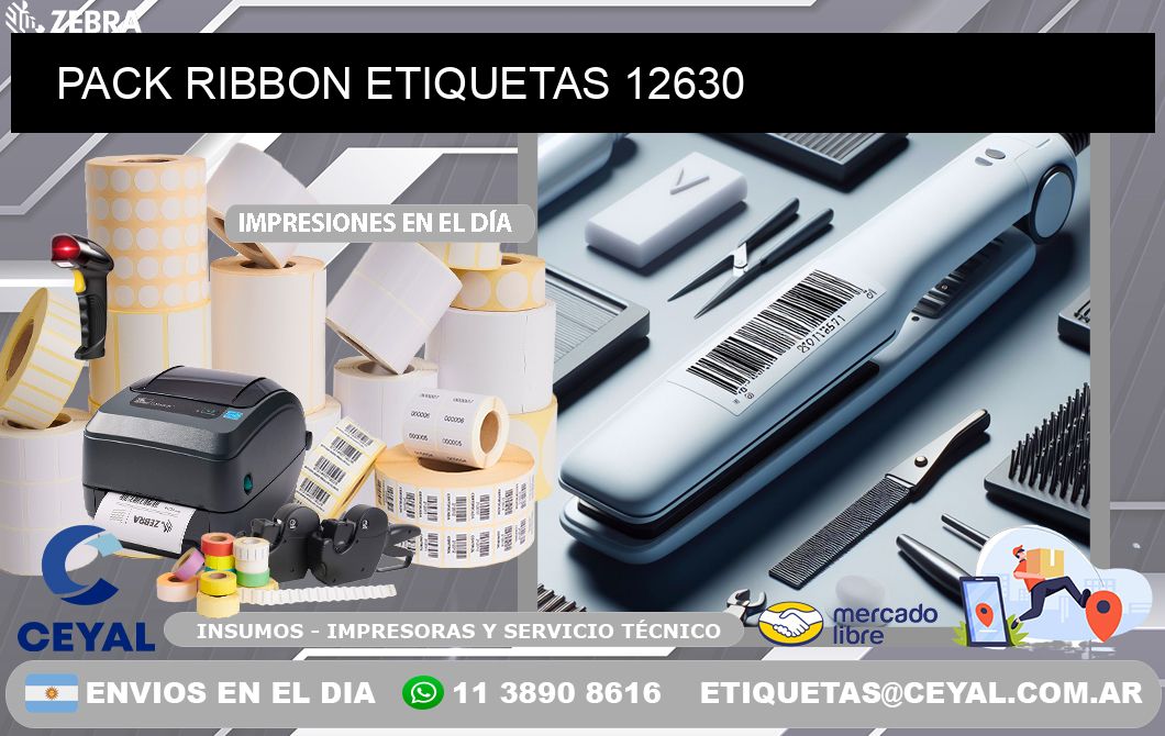 PACK RIBBON ETIQUETAS 12630