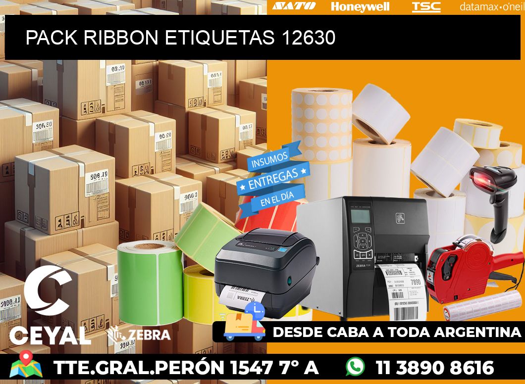 PACK RIBBON ETIQUETAS 12630