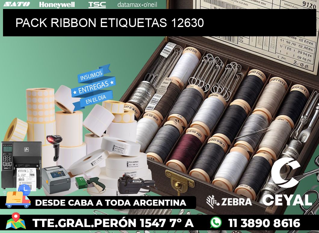 PACK RIBBON ETIQUETAS 12630