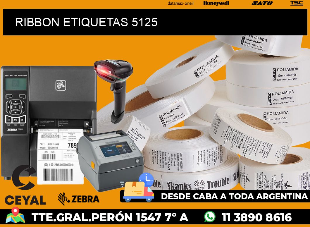 RIBBON ETIQUETAS 5125