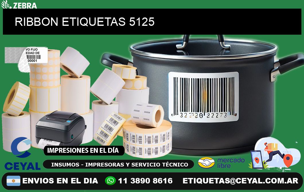 RIBBON ETIQUETAS 5125