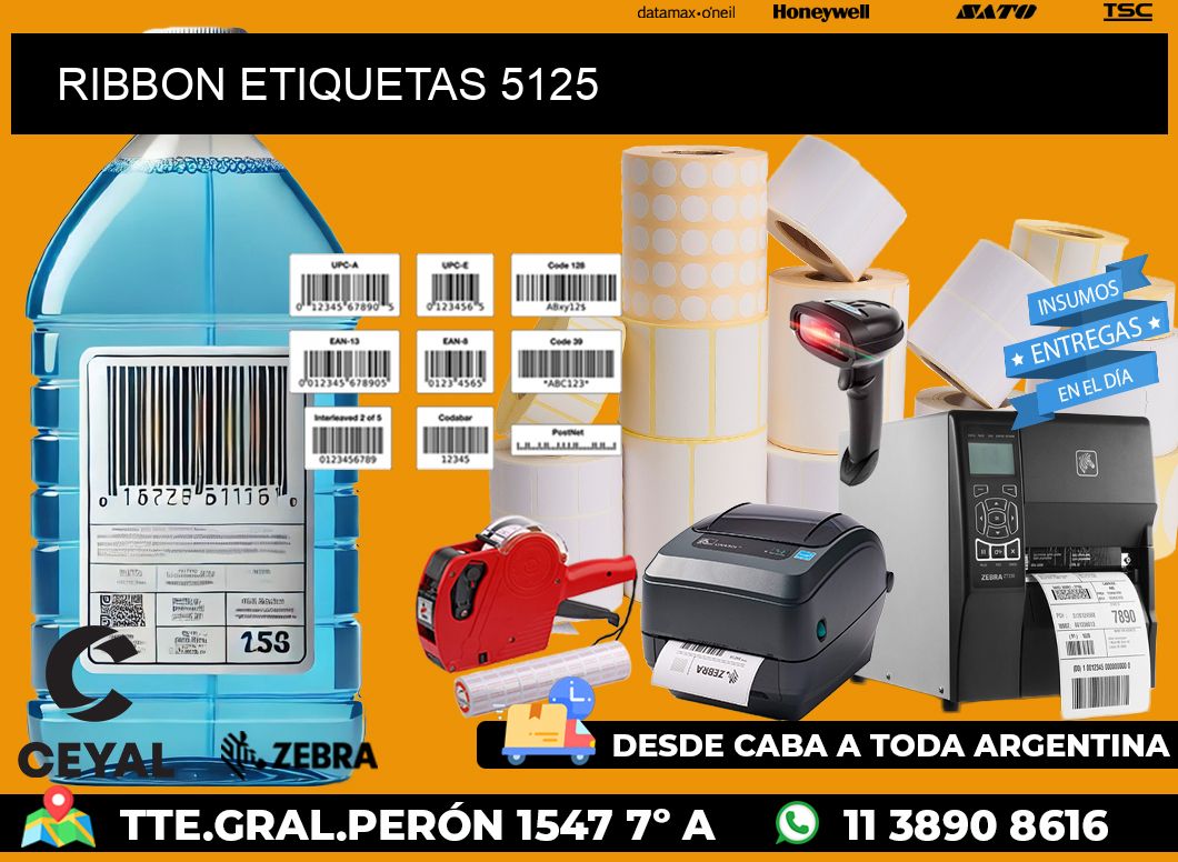 RIBBON ETIQUETAS 5125