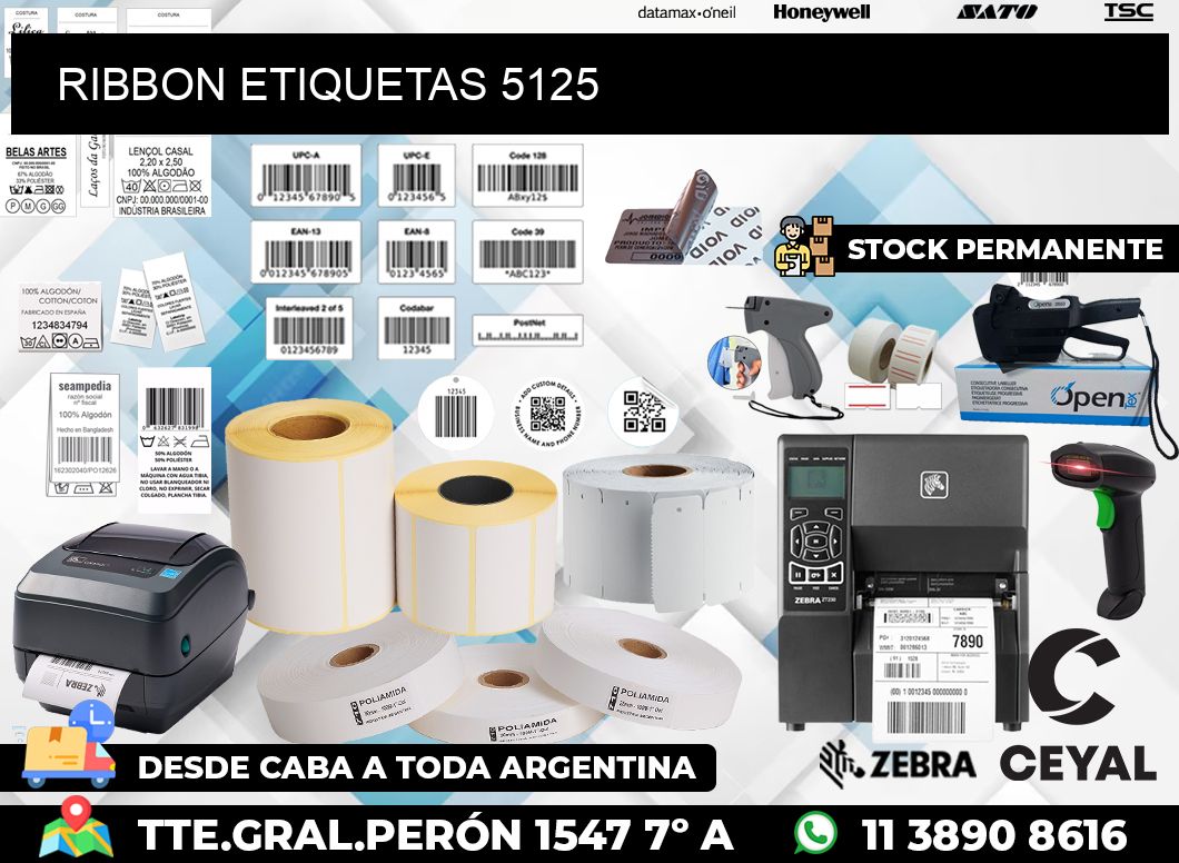 RIBBON ETIQUETAS 5125