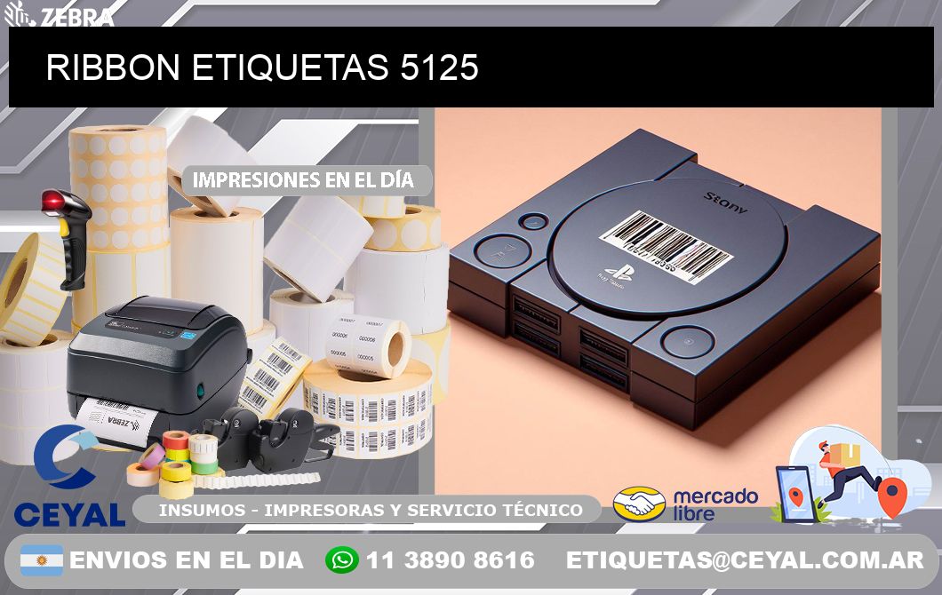 RIBBON ETIQUETAS 5125