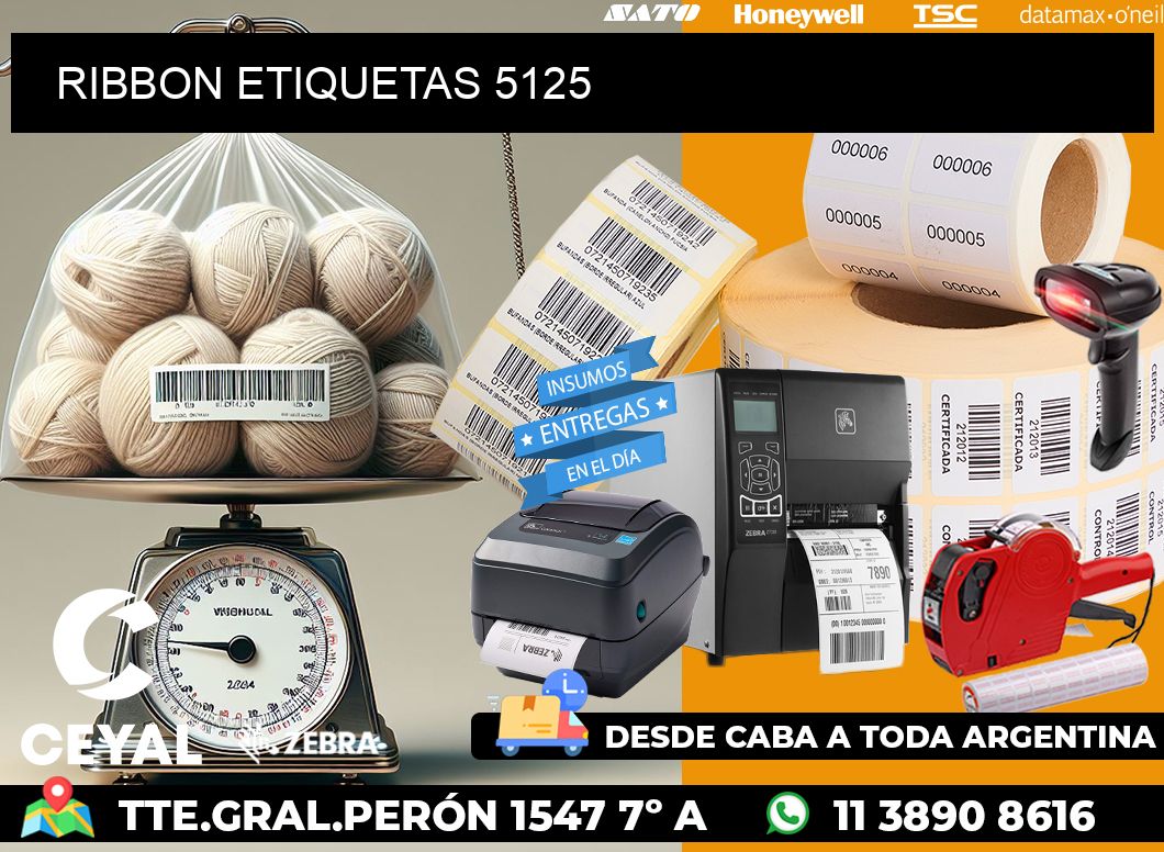 RIBBON ETIQUETAS 5125