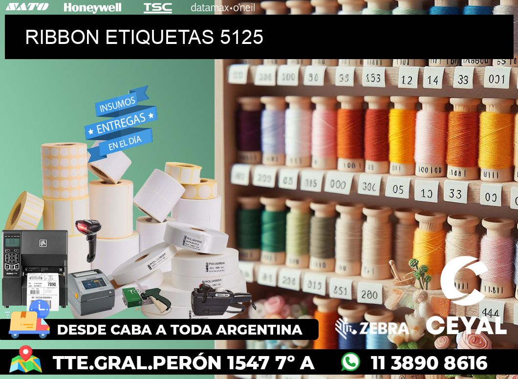 RIBBON ETIQUETAS 5125