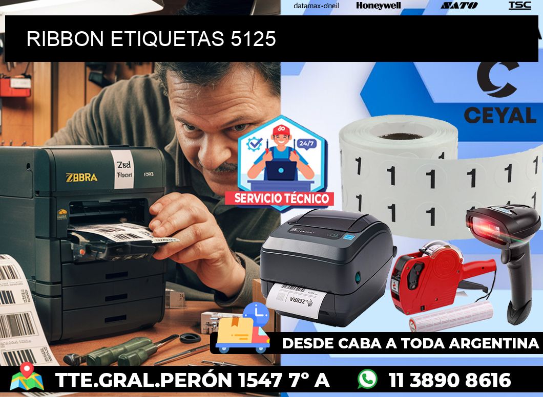 RIBBON ETIQUETAS 5125