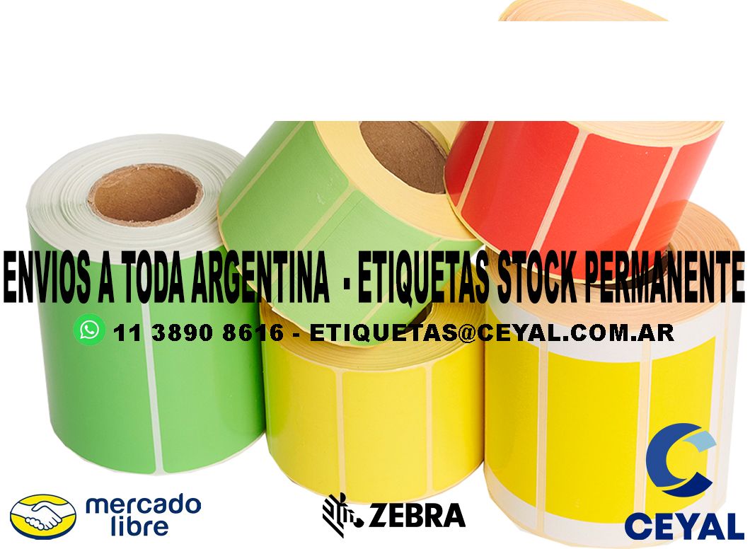 93 ETIQUETAS DE PAPEL TERMICO 32 x 38 X20000 UNIDADES