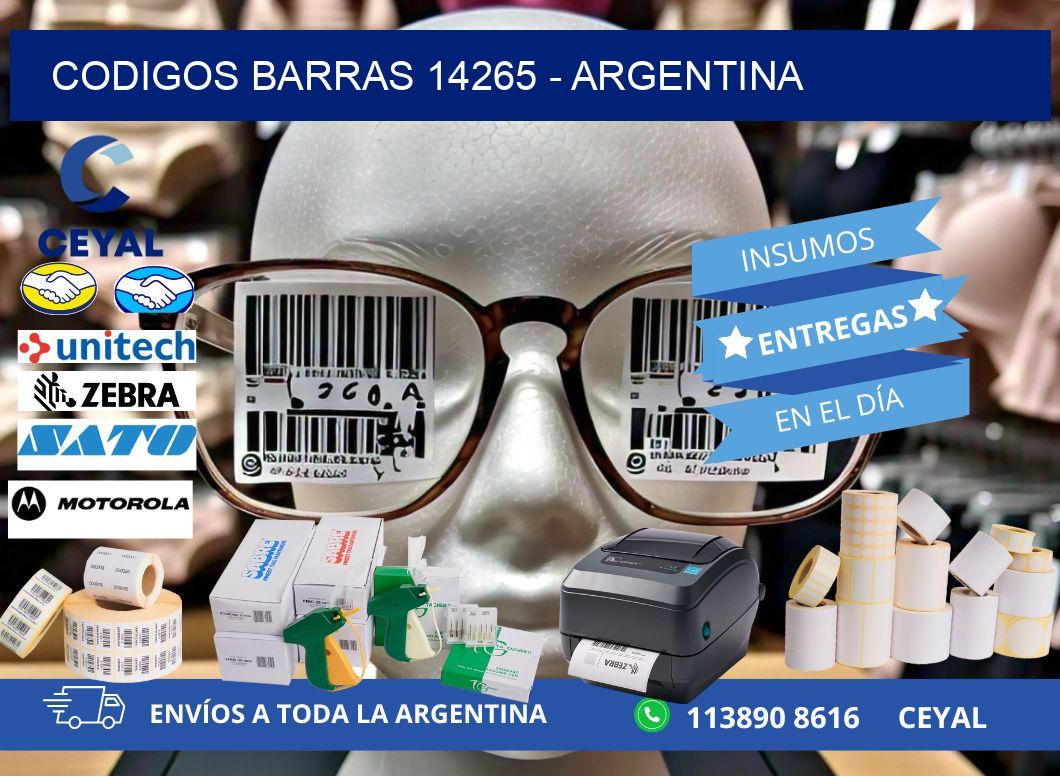CODIGOS BARRAS 14265 - ARGENTINA