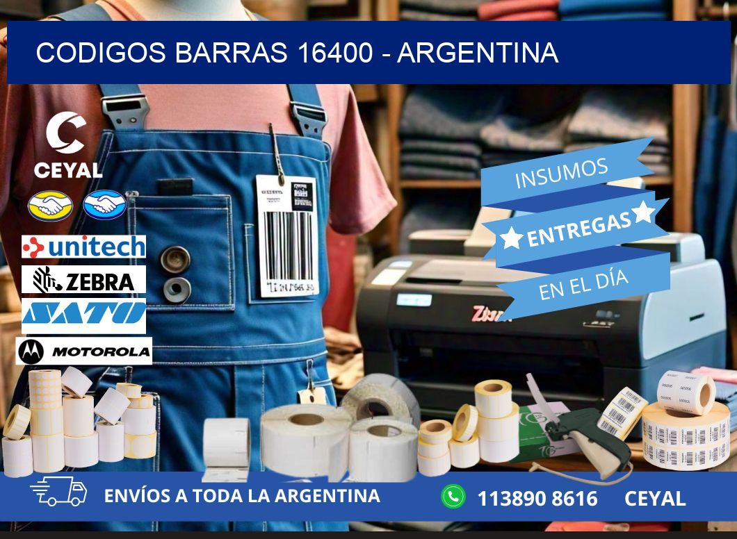 CODIGOS BARRAS 16400 – ARGENTINA