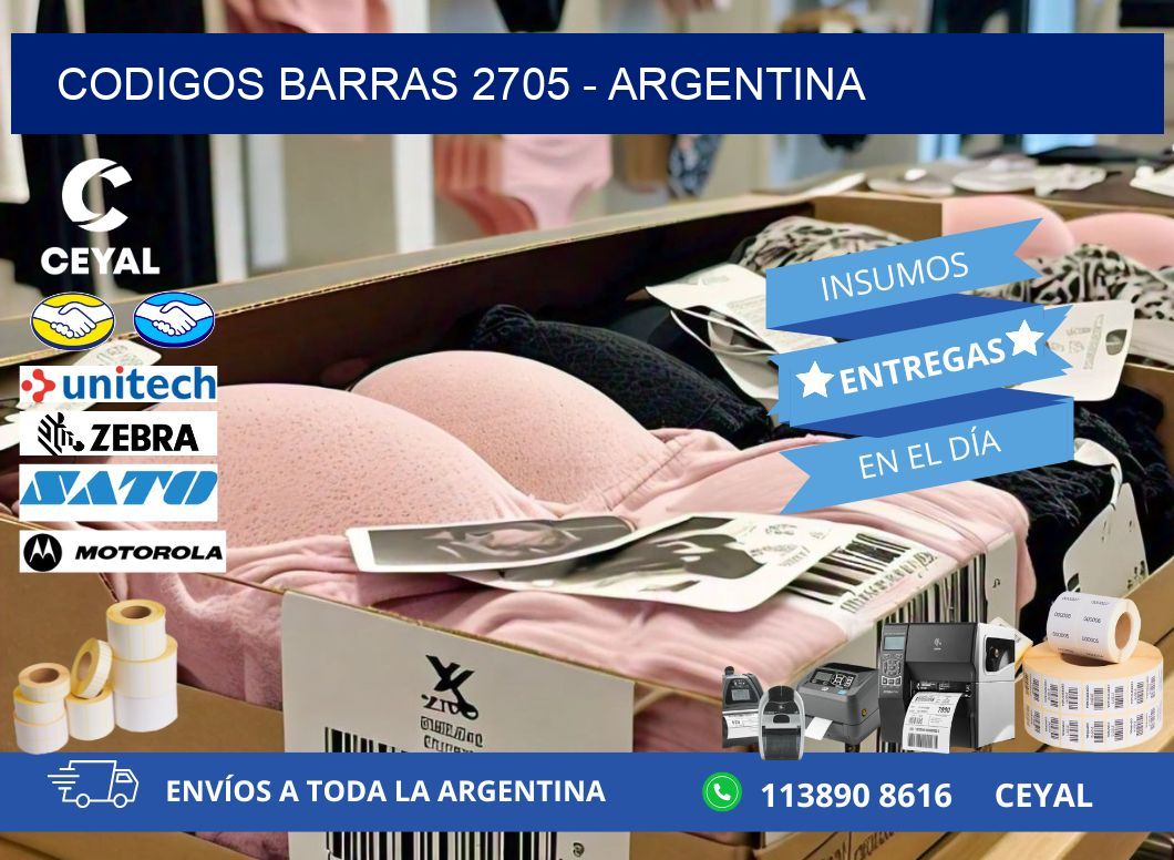 CODIGOS BARRAS 2705 - ARGENTINA