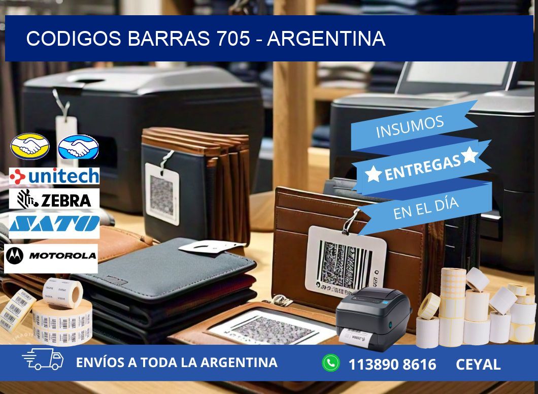 CODIGOS BARRAS 705 - ARGENTINA