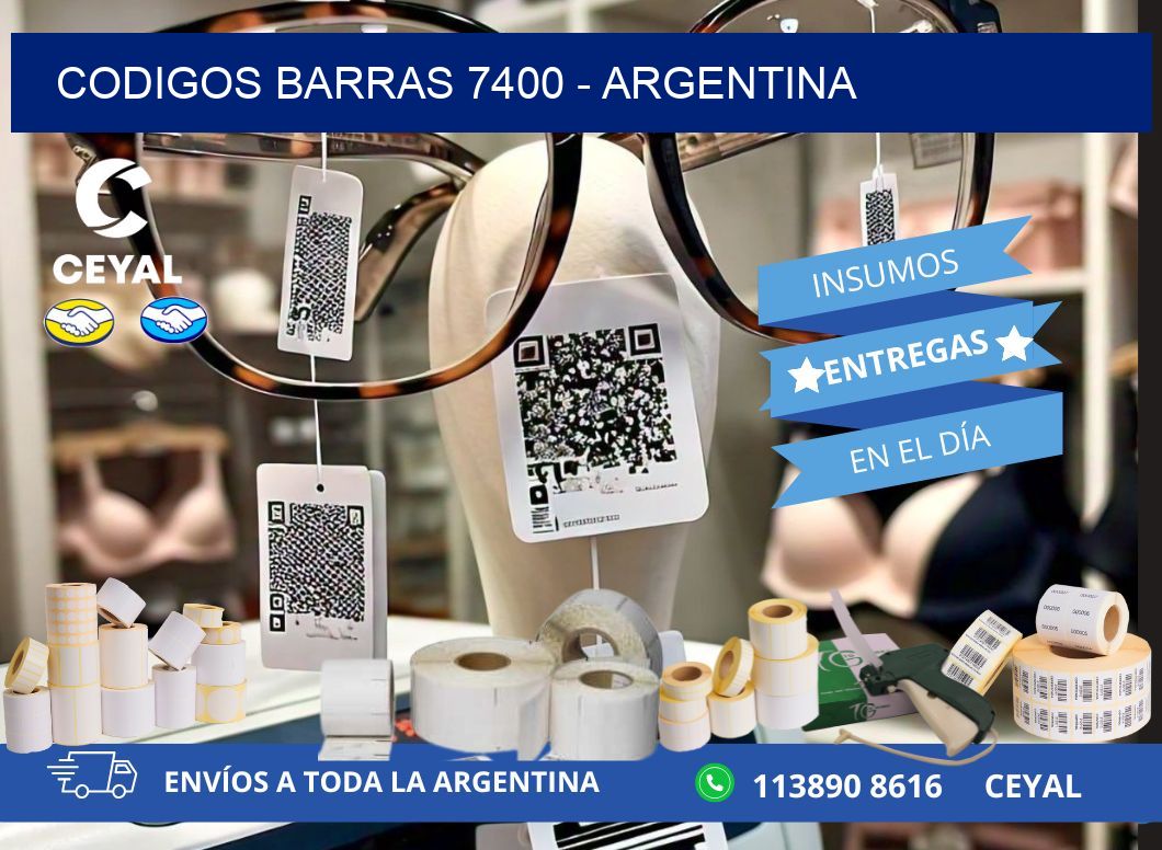 CODIGOS BARRAS 7400 - ARGENTINA