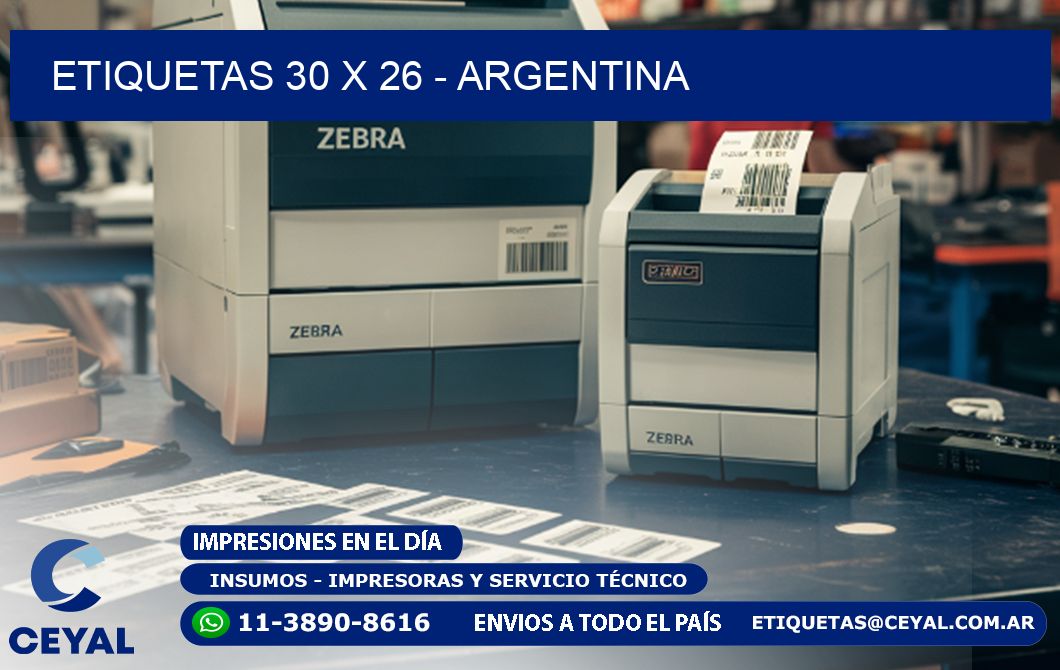 ETIQUETAS 30 x 26 - ARGENTINA