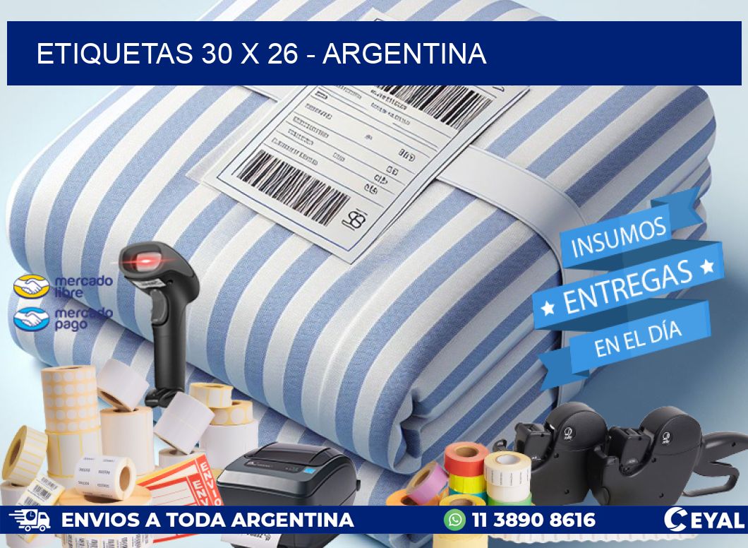 ETIQUETAS 30 x 26 - ARGENTINA